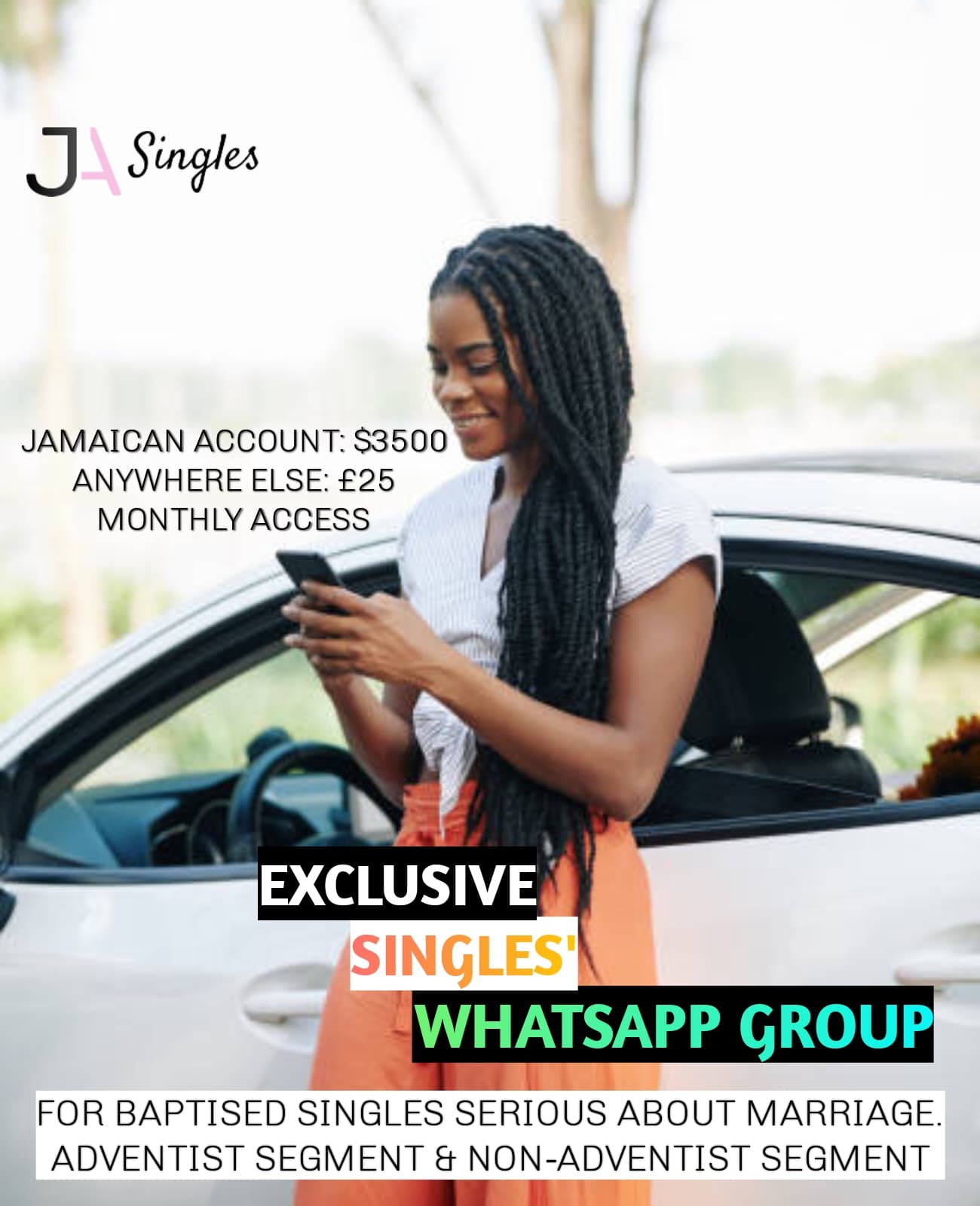 Exclusive Singles Whatsapp Group Flyer